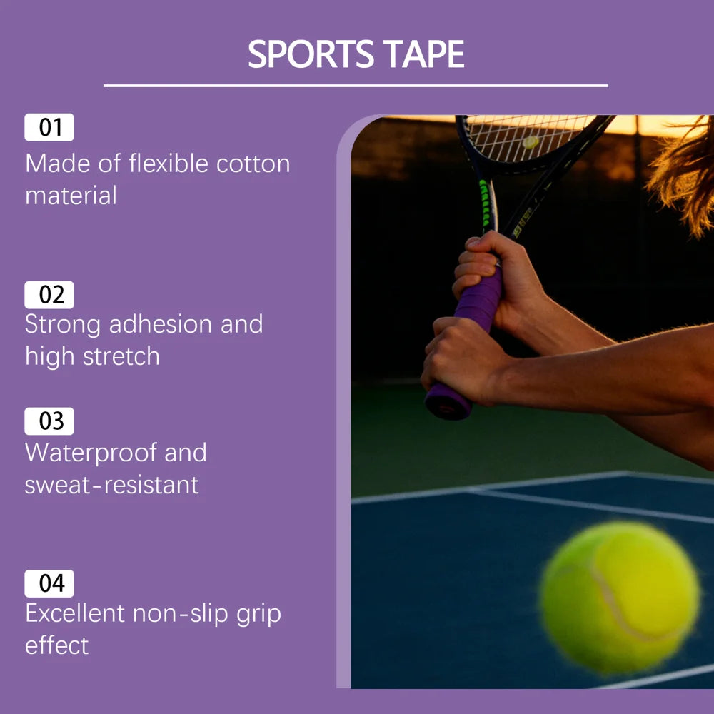 TORVIKX 7.5cm Width Sports Anti-Slip Tape Non-Woven Fabric Grip Enhancer for Yoga Mat Racket Gym Bar, Length: 4m - 1 Piece - 4