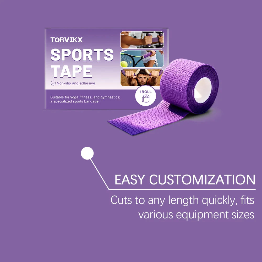 TORVIKX 7.5cm Width Sports Anti-Slip Tape Non-Woven Fabric Grip Enhancer for Yoga Mat Racket Gym Bar, Length: 4m - 1 Piece - 6