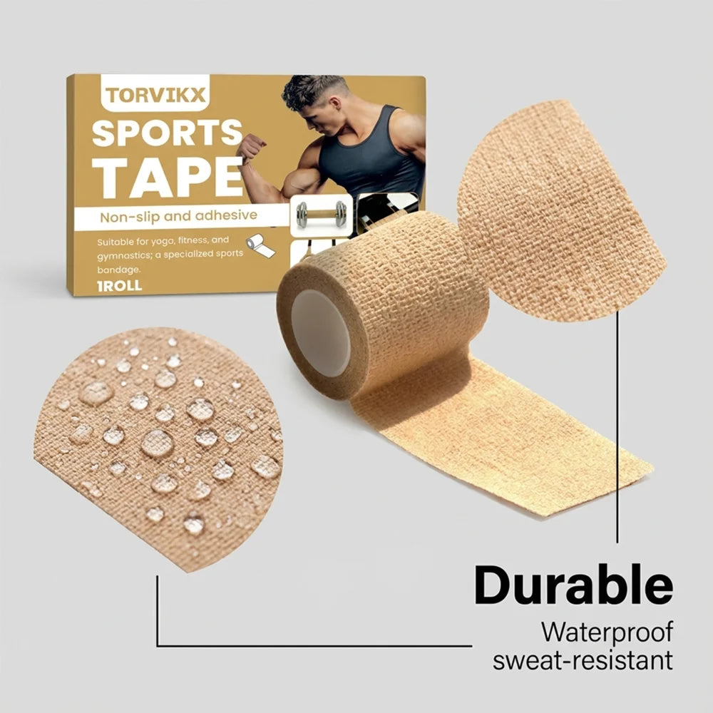 TORVIKX 7.5cm Width Anti Slip Non-Woven Fabric Sports Tape for Aerial Ring Gymnastics, Length: 4m - 1 Piece - 5