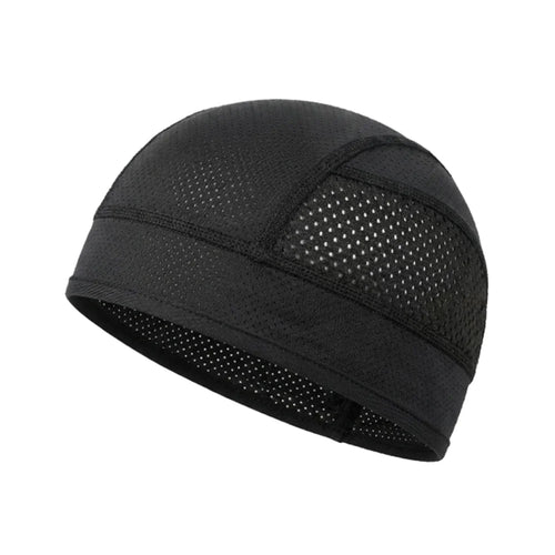 Breathable Mesh Summer Cycling Cap UPF50+ UV Protection Quick Dry Skull Hat for Men Women - Black - 1