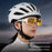 WEST BIKING YP0703196 Polarized Lens Cycling Glasses UV Protection Sunglasses for Outdoor Fishing Driving - White Frame - 3