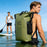 25L Outdoor IPX6 Waterproof Backpack Roll Top Reflective PVC Dry Bag for Swimming Rafting - Black - 4