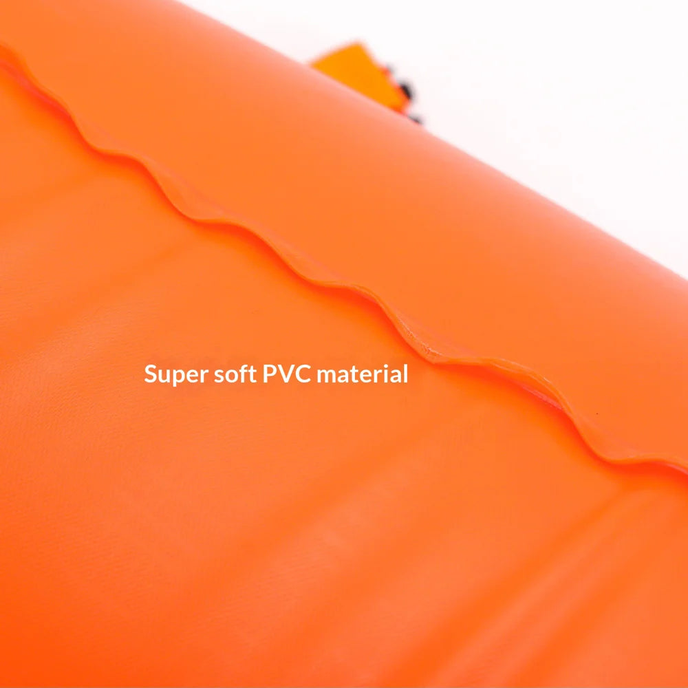 20L Storage Dual Chamber Adult Swimming Float IPX7 Waterproof Phone Bag Swim Buoy Float - 802/Orange - 5
