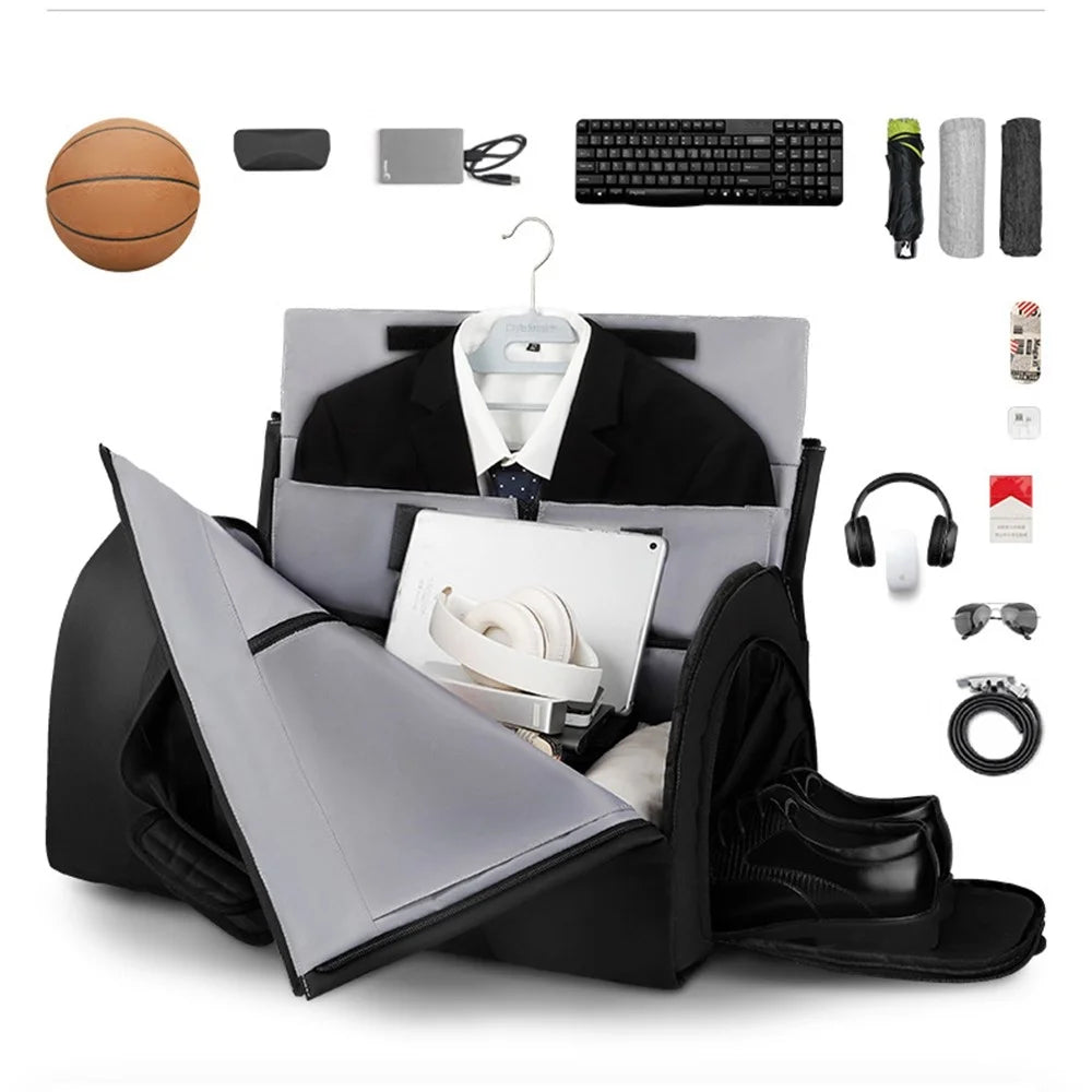 MARK RYDEN MR8920 Outdoor Travel Business Men Portable Suit Storage Bag Large Capacity Foldable Luggage Bag - 4