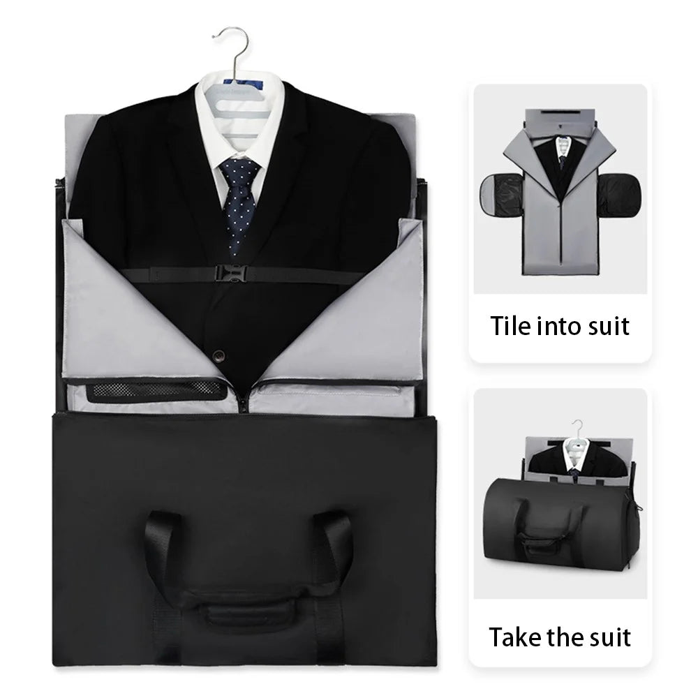 MARK RYDEN MR8920 Outdoor Travel Business Men Portable Suit Storage Bag Large Capacity Foldable Luggage Bag - 5