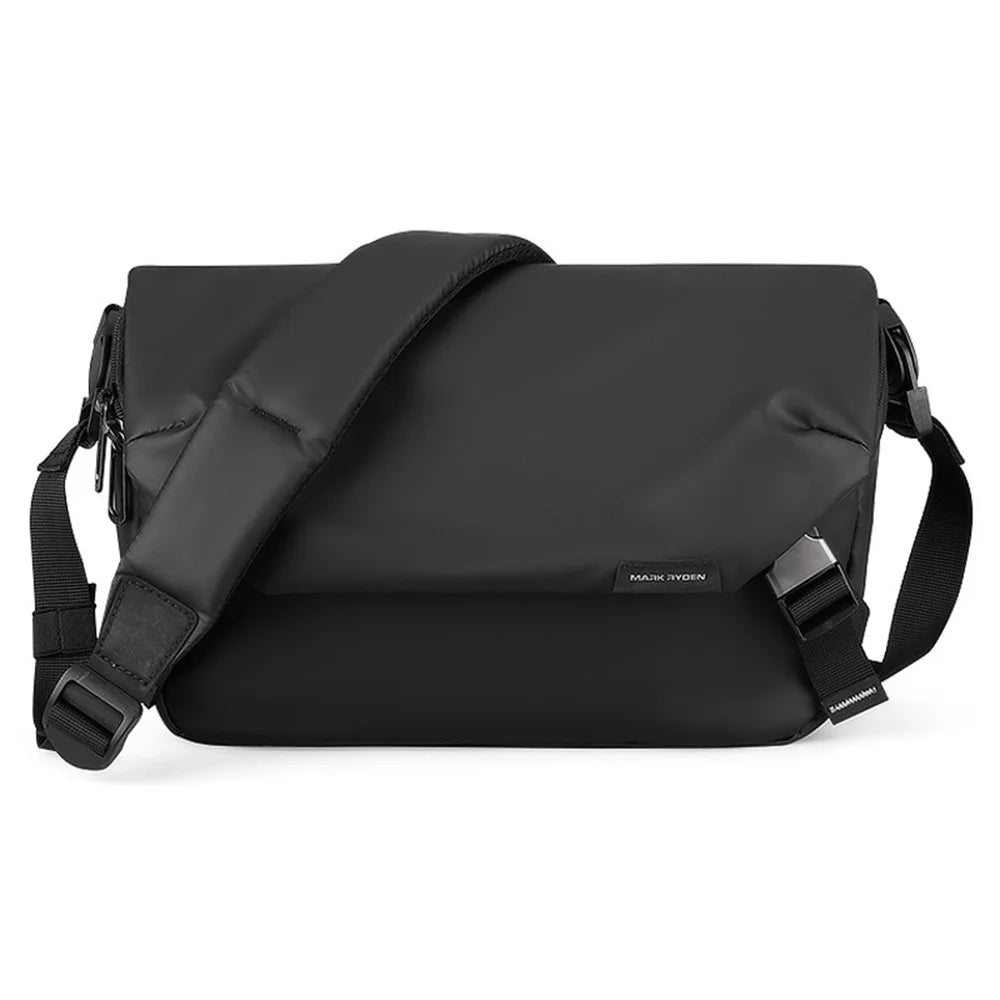 MARK RYDEN MR8109 Men's Messenger Bag Waterproof Crossbody Bag Business Storage Bag Travel Accessories - Elegant Black - 1
