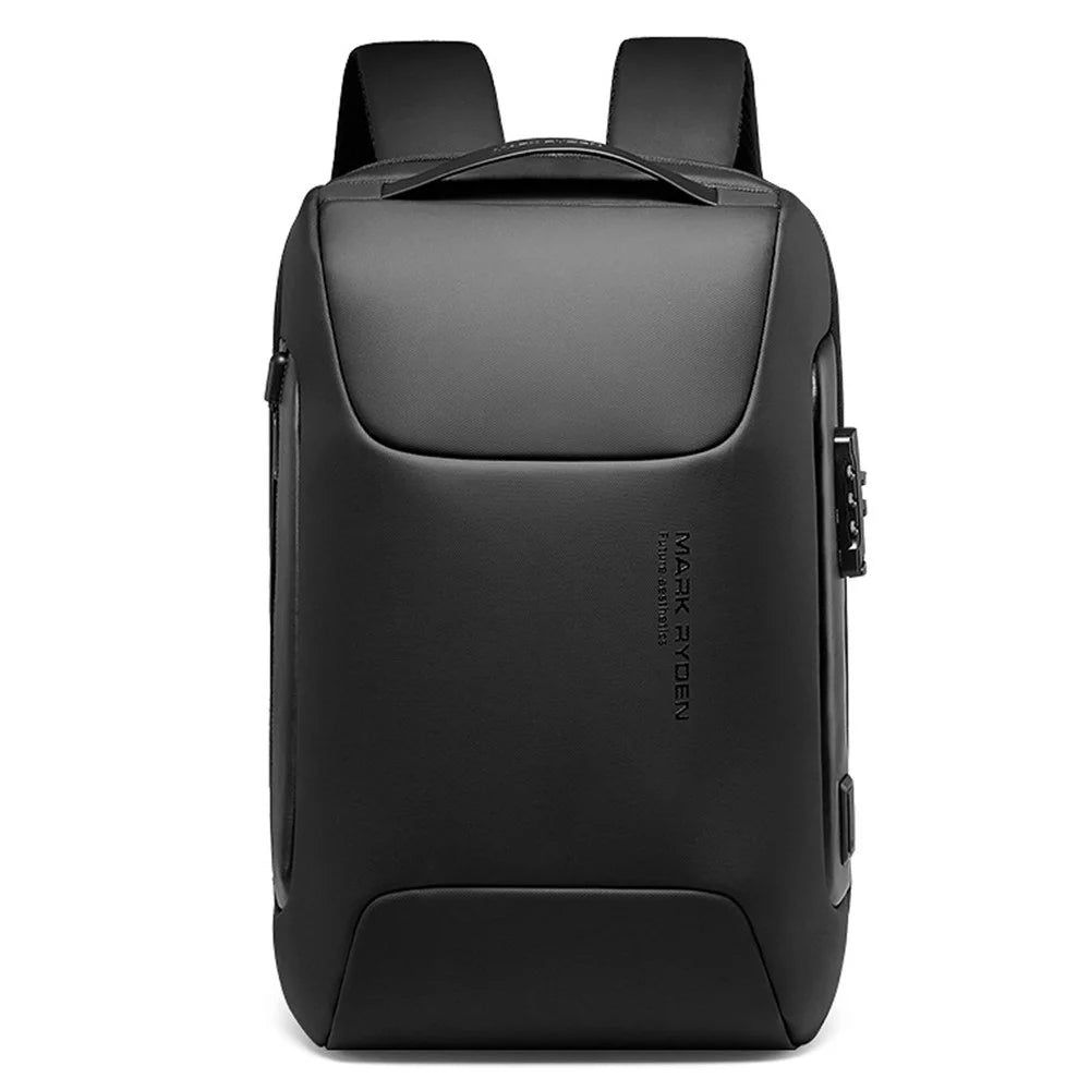 MARK RYDEN MR-9116 Password Lock Anti-Theft Men Business Travel Backpack Laptop Daypack with Charging Interface - Black - 2