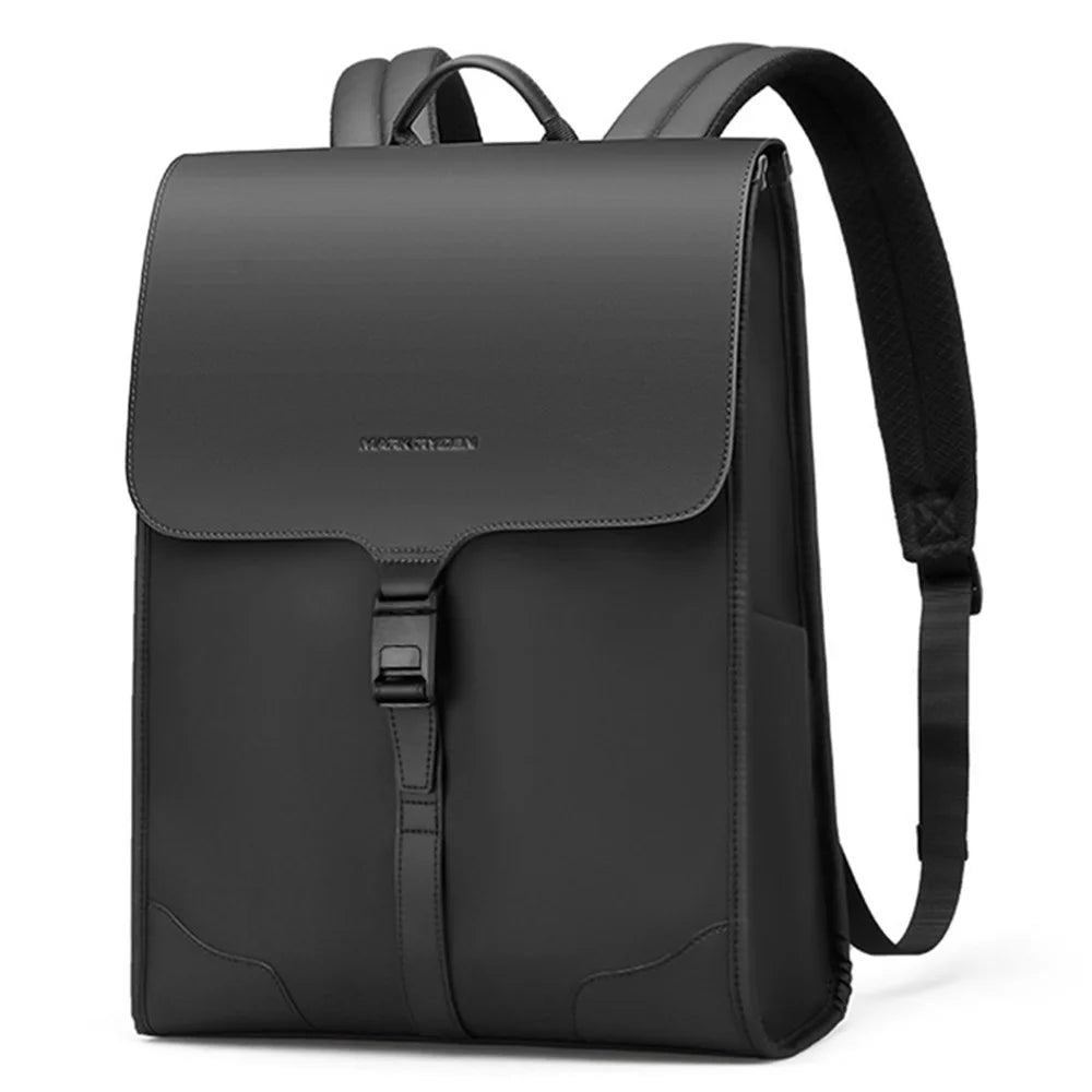 MARK RYDEN MR1611 Stylish Men Waterproof Leather Backpack 15.6-inch Laptop Carrying Bag Casual Daypack - 1