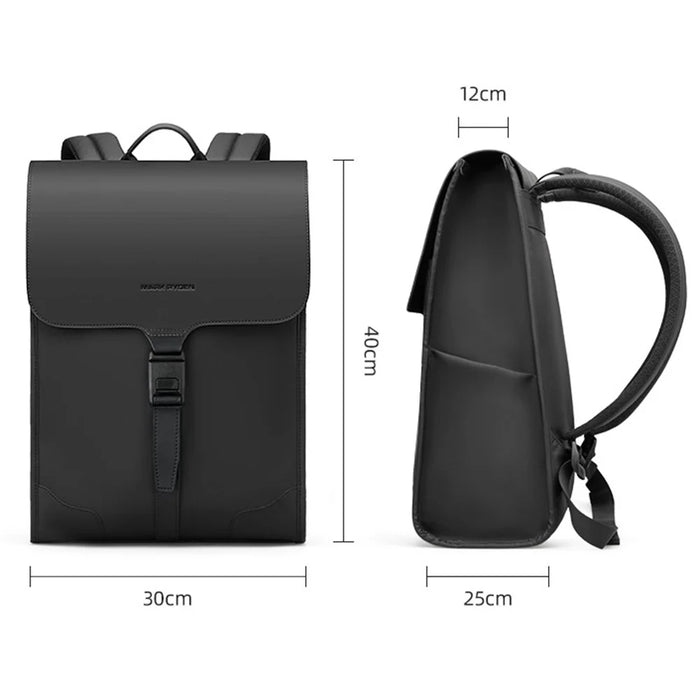 MARK RYDEN MR1611 Stylish Men Waterproof Leather Backpack 15.6-inch Laptop Carrying Bag Casual Daypack - 7