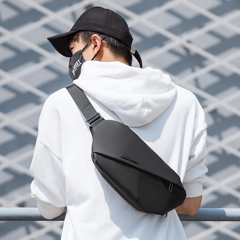 MARK RYDEN MR-7786 Stylish Casual Men Chest Bag Water-resistant Oxford Cloth Single Shoulder Crossbody Bag - 6