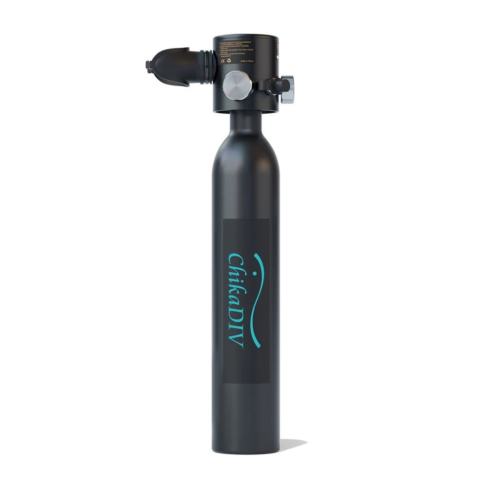 CHIKADIV C300-A7 0.5L Portable Scuba Tank Diving Gear Diving Tank Diving Cylinder with Storage Bag / Strap Diving Equipment Kit for Diver - Black - 2