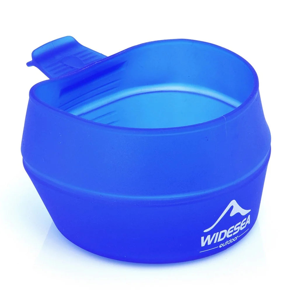 WIDESEA WSCP-250ML Outdoor Travel Camping Picnic Water Cup 250ML TPE Coffee Tea Mug Foldable Cup (BPA Free, No FDA Certification) - 1