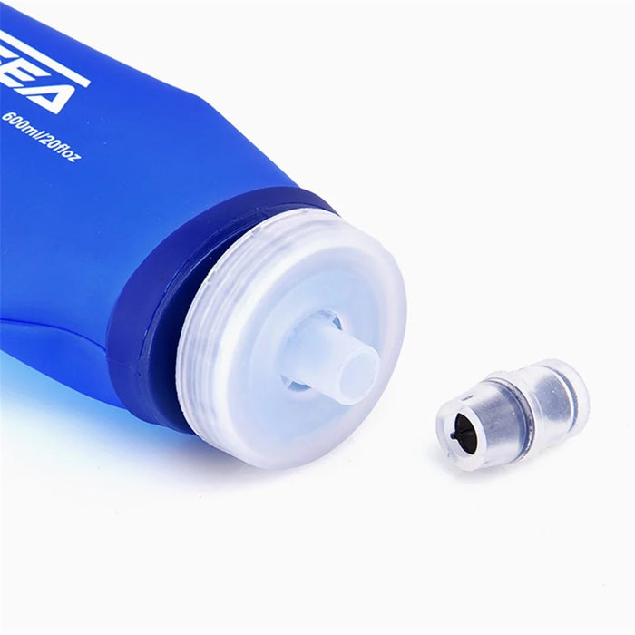 WIDESEA WSPC-B600ML Outdoor Sports Soft Water Bottle 600ML Folding Water Bottle for Hiking Running (No FDA, BPA-Free) - 7
