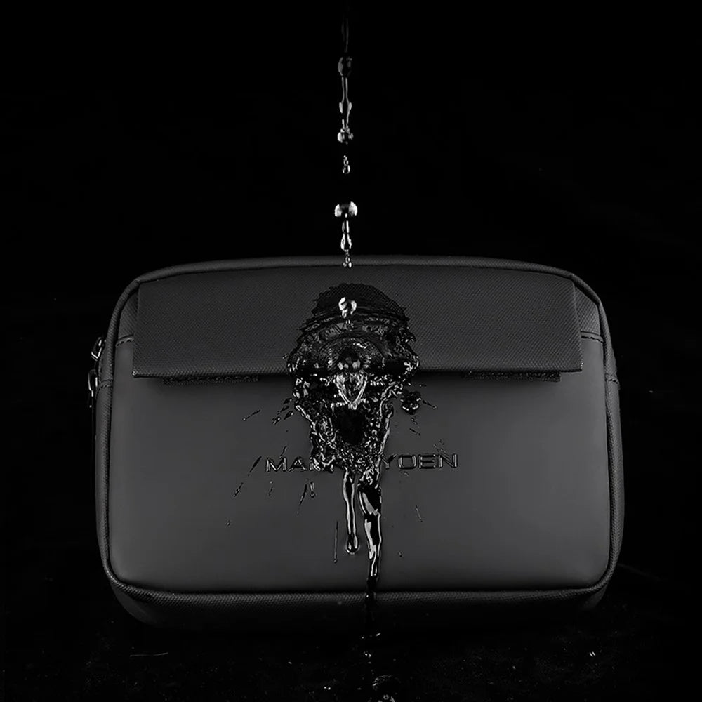 MARK RYDEN MR-8028 Stylish Mini Crossbody Bag Men Casual Oxford Cloth Zipper Chest Bag - 7