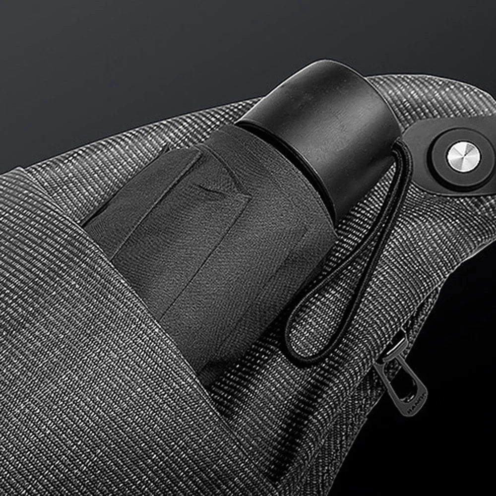MARK RYDEN MR2206 Men's Chest Bag Expandable Crossbody Bag Daypack Outdoor Sports Bag - Grey - 5