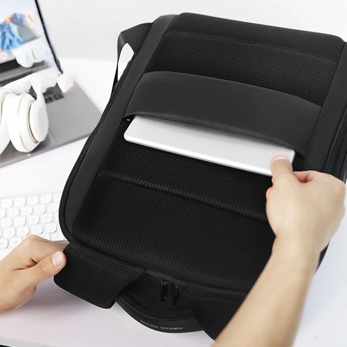 MARK RYDEN MR-9068 Password Lock Shoulder Bag with Poncho and External Charging Port Men Anti-theft Backpack - 2
