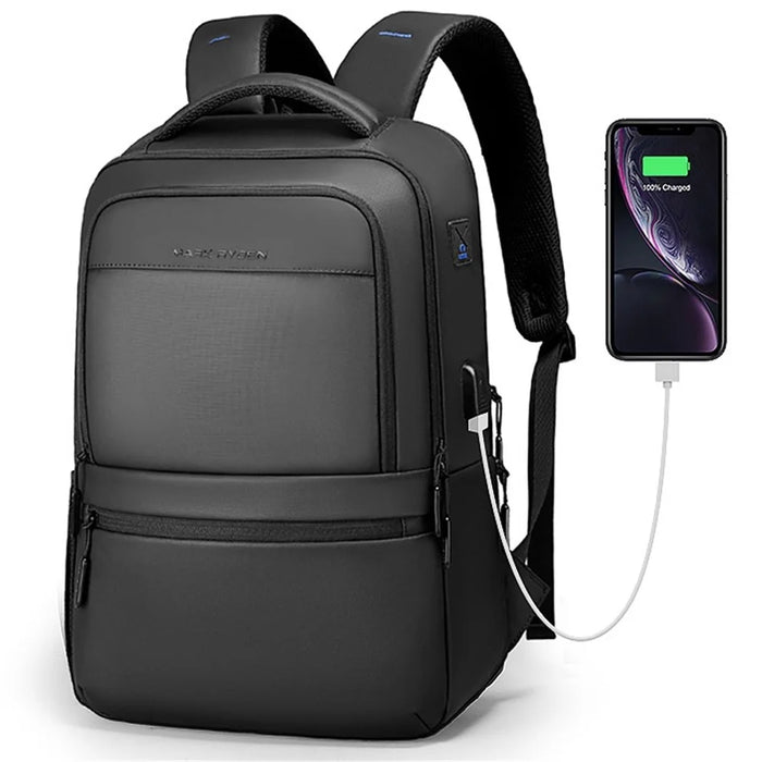 MARK RYDEN MR9103 Business Travel Oxford Cloth Men Backpack Anti-splash 15.6-inch Laptop Dual Shoulder Bag with USB Port - 3