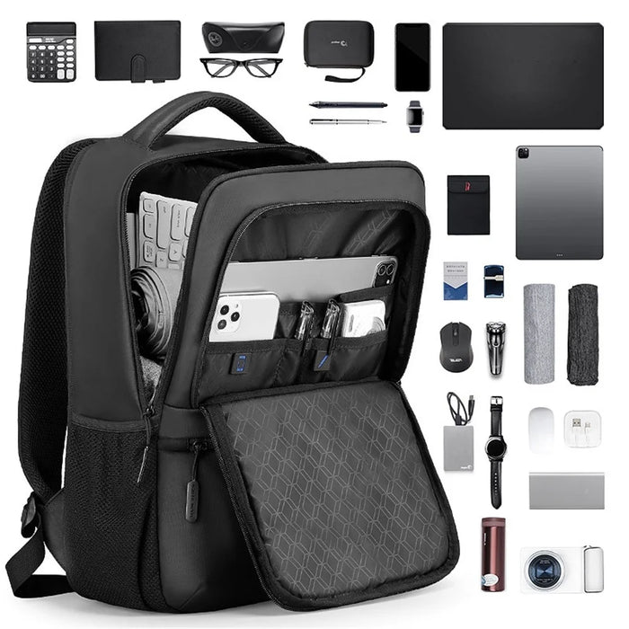 MARK RYDEN MR9103 Business Travel Oxford Cloth Men Backpack Anti-splash 15.6-inch Laptop Dual Shoulder Bag with USB Port - 7