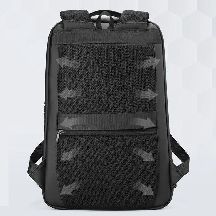 MARK RYDEN MR9000 Password Lock Anti-Theft Men Business Travel Backpack Oxford Cloth Laptop Daypack with Charging Interface - 5