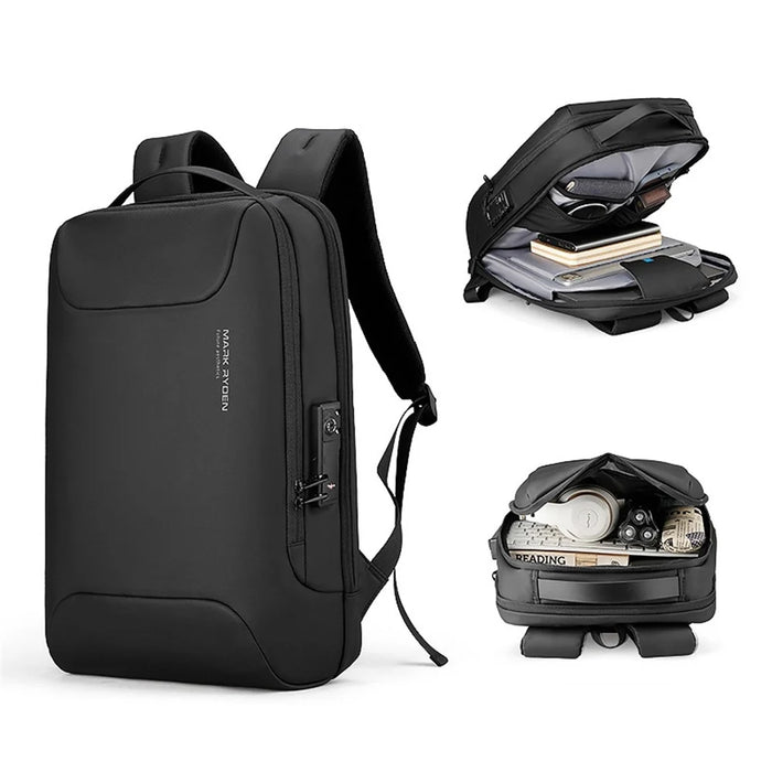 MARK RYDEN MR9000 Password Lock Anti-Theft Men Business Travel Backpack Oxford Cloth Laptop Daypack with Charging Interface - 6