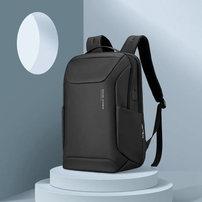 MARK RYDEN MR9111 Travel Business Men Oxford Cloth Backpack Anti-splash Laptop Dual Shoulder Bag with Charging Port - 4