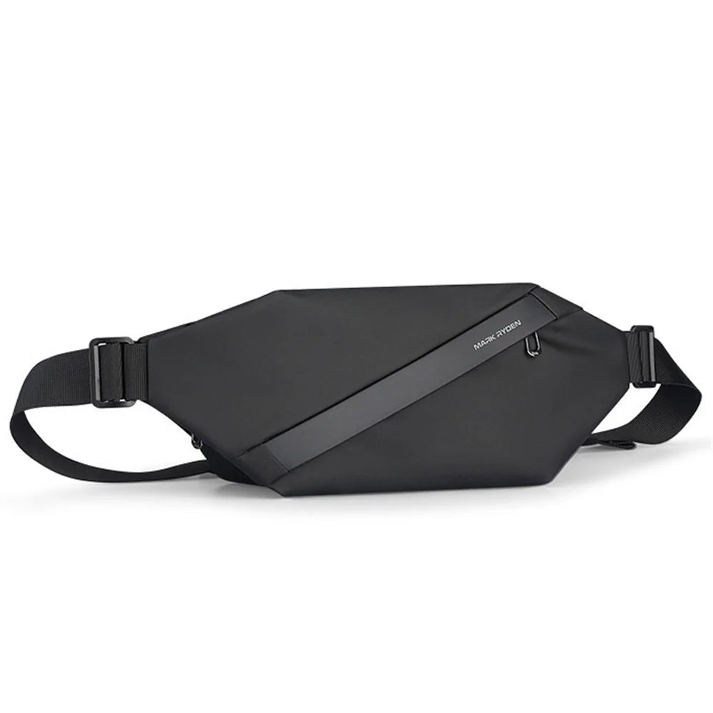 MARK RYDEN MR-7786SJ Stylish Men Oxford Cloth Chest Bag Student Sport Casual Crossbody Bag - Black - 1