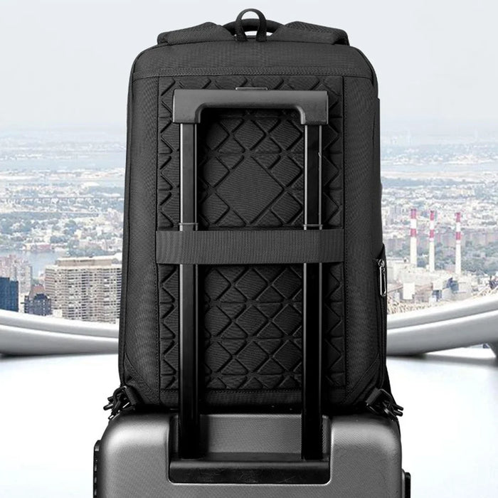 MARK RYDEN MR1862 Business Stylish Men Backpack Anti-splash Laptop Dual Shoulder Bag with Crossbody Shoulder Strap - 5