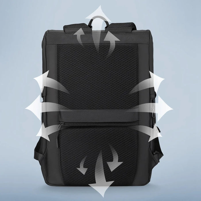 MARK RYDEN MR5748SJ Expandable Backpack RFID Blocking 15.6inch Laptop Shoulder Bag with Dual Charging Ports and Compass - 5