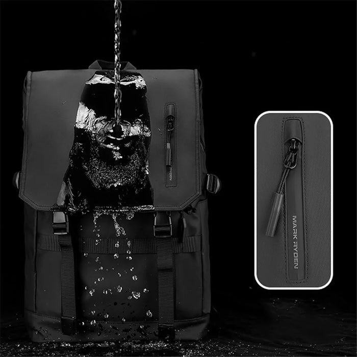 MARK RYDEN MR5748SJ Expandable Backpack RFID Blocking 15.6inch Laptop Shoulder Bag with Dual Charging Ports and Compass - 6
