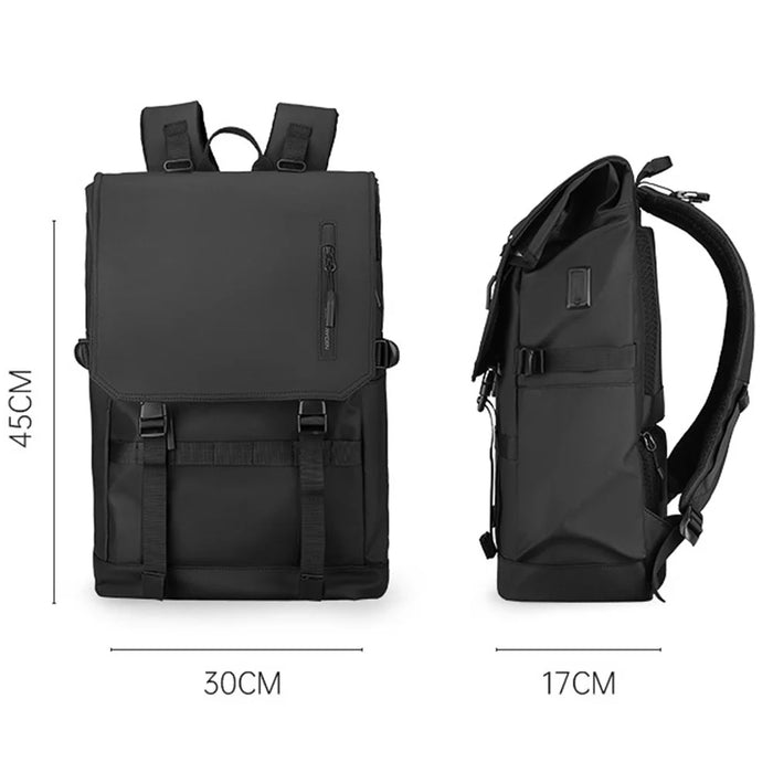 MARK RYDEN MR5748SJ Expandable Backpack RFID Blocking 15.6inch Laptop Shoulder Bag with Dual Charging Ports and Compass - 7