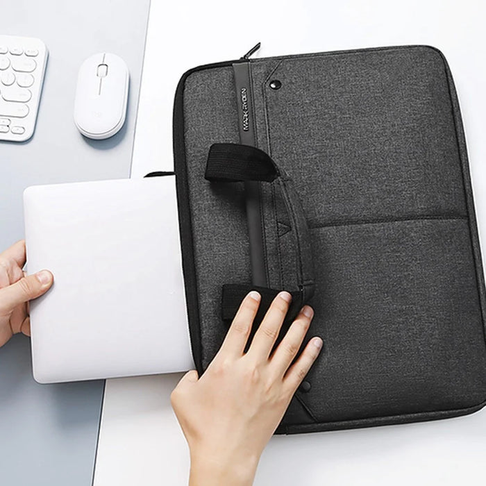 MARK RYDEN MR8002 Anti-splash 14inch Laptop Handbag Plush Lining Notebook Carrying Pouch - 4