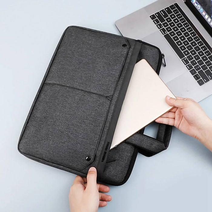 MARK RYDEN MR8002 Anti-splash 14inch Laptop Handbag Plush Lining Notebook Carrying Pouch - 5
