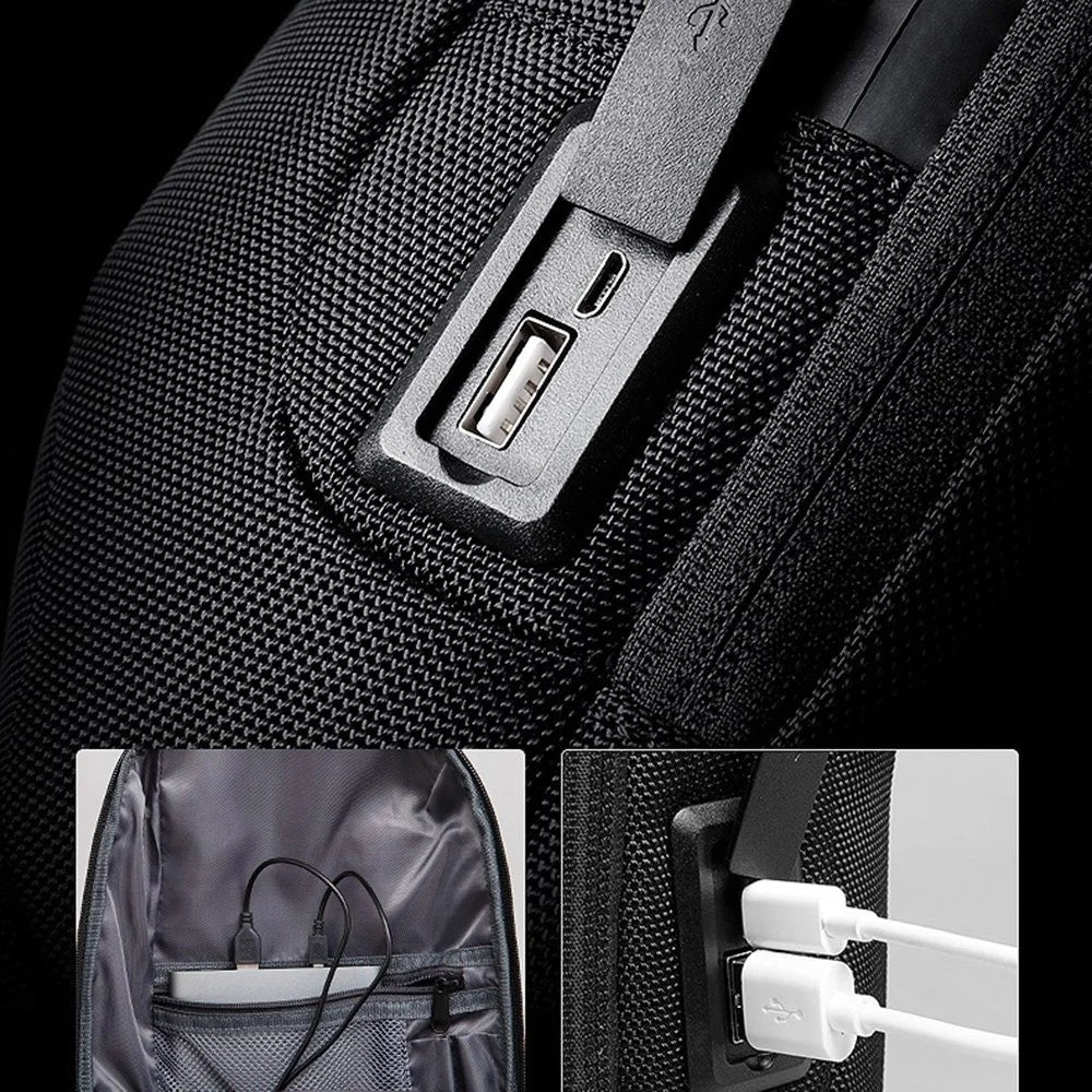 MARK RYDEN MR-7219 Stylish Men Oxford Cloth Anti-splash Chest Bag Business Casual Single Shoulder Crossbody Bag - 5
