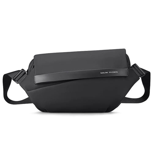 MARK RYDEN MR8408 Crossbody Chest Bag Anti-Theft Shoulder Bag Men Daypack for Outdoor Sport Travel Hiking - Elegant Black - 1
