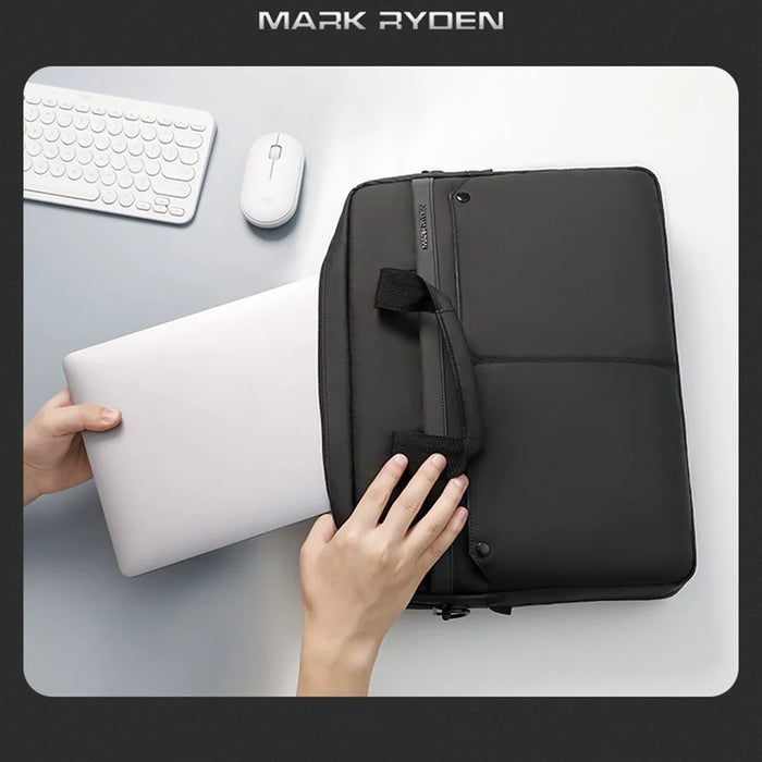 MARK RYDEN MR8001 14'' Laptop Storage Bag for MacBook Oxford Cloth Notebook PC Protective Sleeve Handbag with Strap - 5