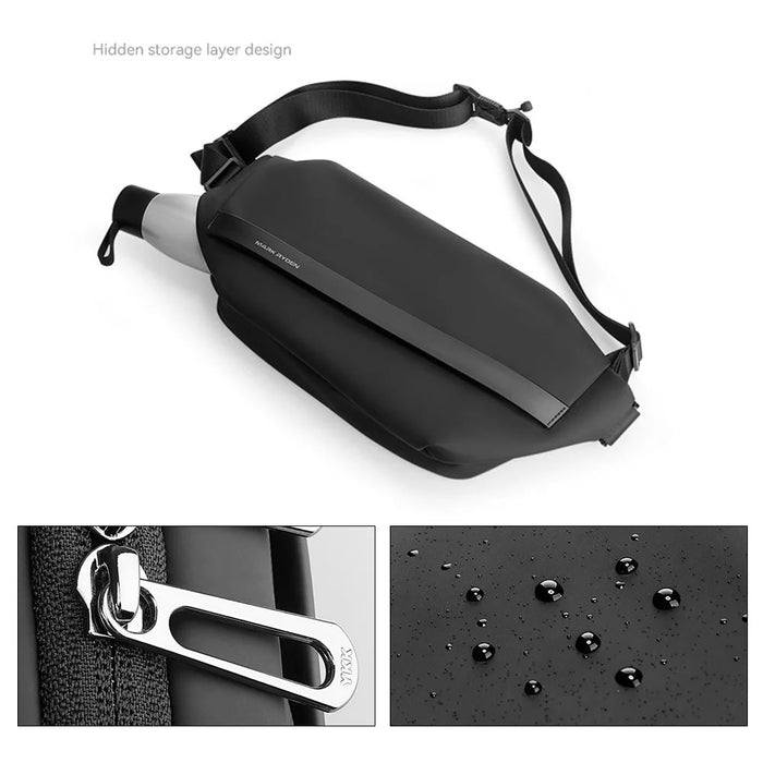 MARK RYDEN MR8331D Men Crossbody Bag with 9.7inch Tablet Pocket Waterproof Large Capacity Chest Bag - 4