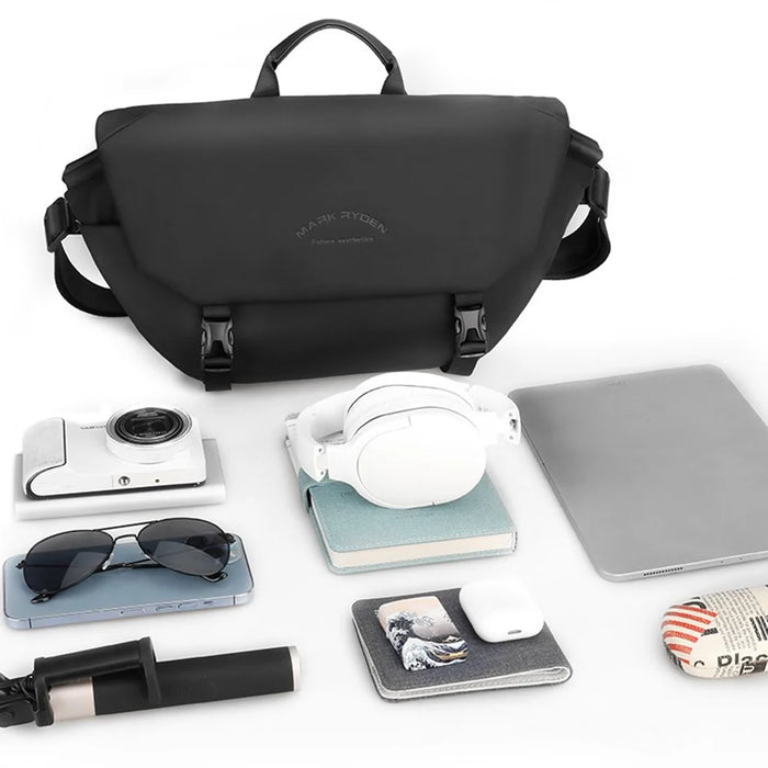 MARK RYDEN MR1016 Insert Buckles Crossbody Shoulder Bag Men Waterproof Chest Bag - 3