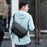MARK RYDEN MR1016 Insert Buckles Crossbody Shoulder Bag Men Waterproof Chest Bag - 7