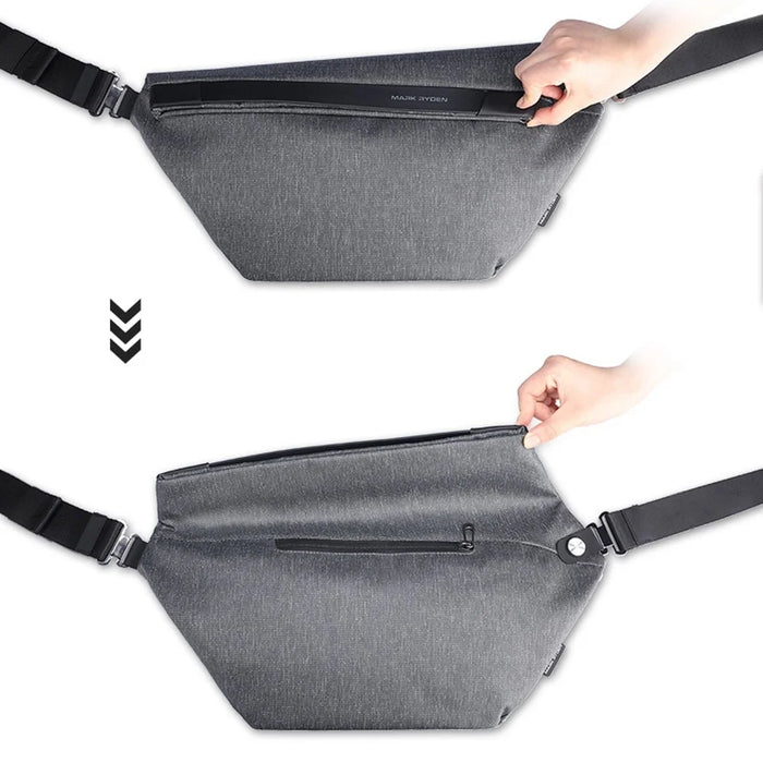 MARK RYDEN MR-2293 Magnetic Buckle Crossbody Bag Men Chest Bag with Anti-theft Back Pocket - 2