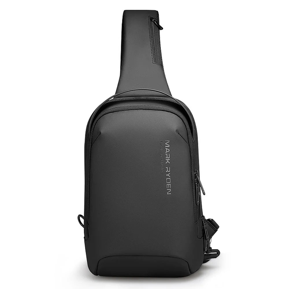 MARK RYDEN MR7918 Men Anti-splash Chest Bag 7.9inch Tablet Holder Crossbody Bag with Dual Charging Ports - 2