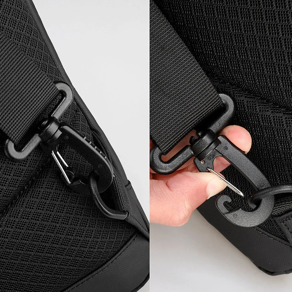 MARK RYDEN MR7918 Men Anti-splash Chest Bag 7.9inch Tablet Holder Crossbody Bag with Dual Charging Ports - 6