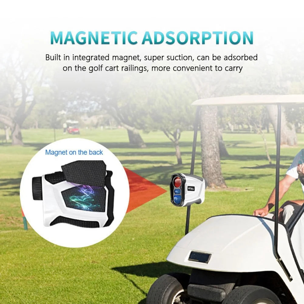 ARTBULL NK600 Golf Rangefinder Golf Range Finder Magnetic Holder Laser Rangefinder with Rechargeable Battery for Hunting - 6