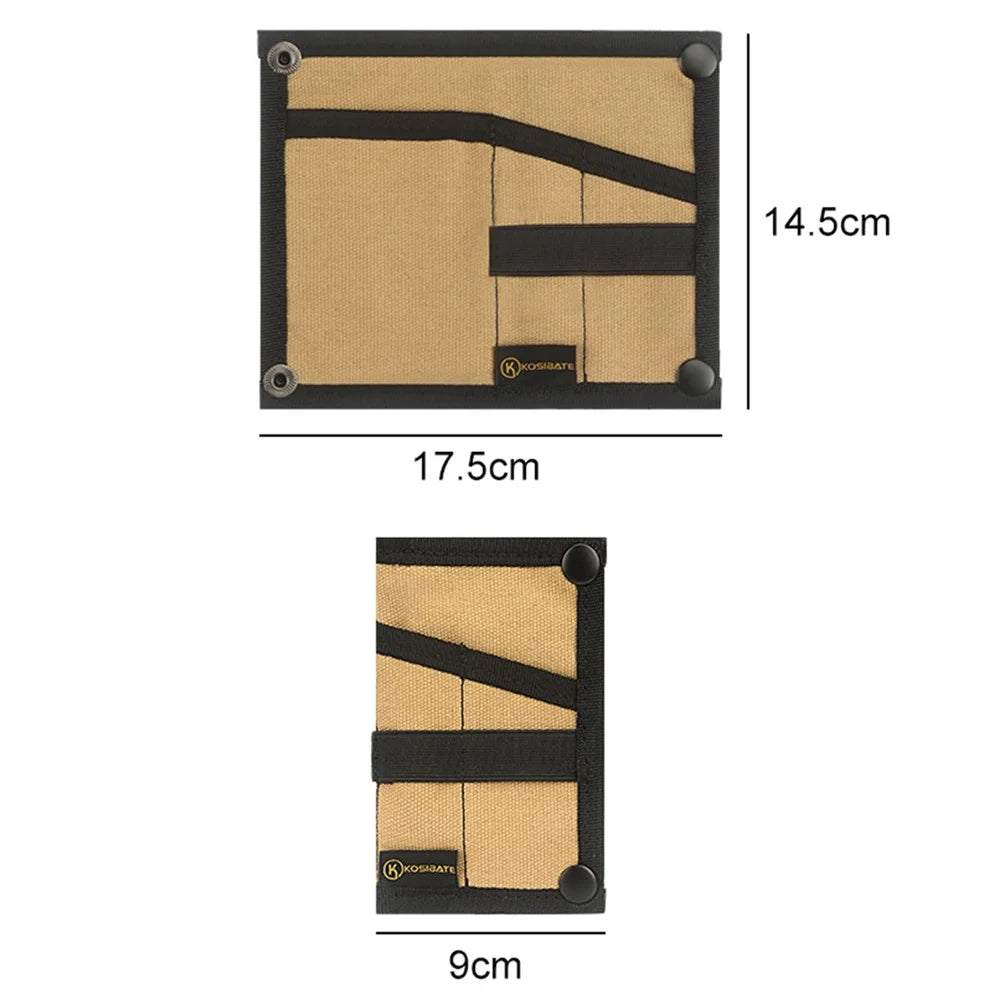 KOSIBATE H255 Tactical EDC Tool Storage Bag Wallet Molle Bag Outdoor Multifunction Military Tool Storage Pouch - Khaki - 6