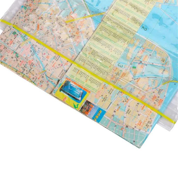 AYXSEE Outdoor Waterproof Camping Hiking Map Bag Transparent PVC Map Protection Seal Pouch - 6