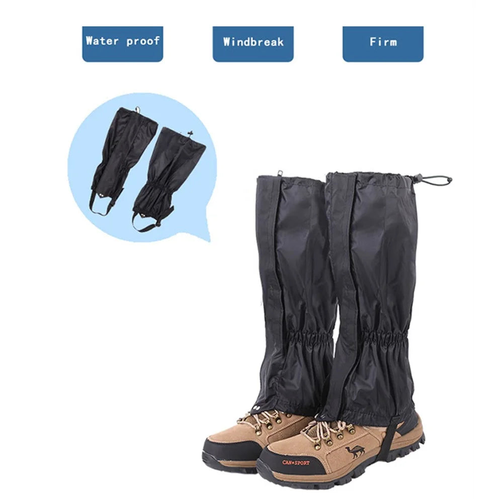 1 Pair Waterproof Outdoor Hiking Camping Gaiters Boots Shoe Covers Anti-insect Leg Cover - 3