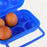 Outdoor Camping Picnic Eggs Case 6 Grids Egg Storage Box Portable Egg Holder Container Kitchen Organizer (BPA Free, No FDA Certificate) - Blue - 7