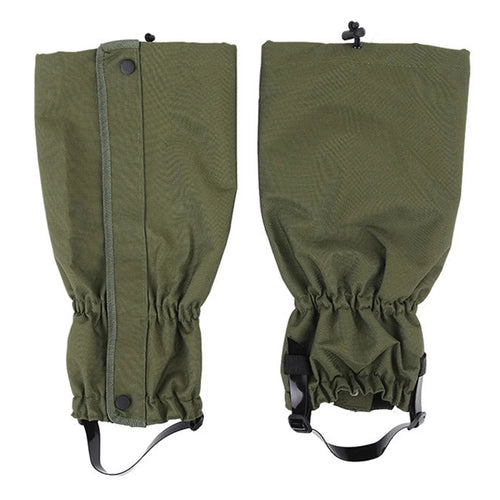 1Pair Sports Shoe Boots Cover Outdoor Waterproof Sports Climbing Legging Gaiters Waterproof Boots Cover for Hiking, Skiing, Hunting - Army Green - 1