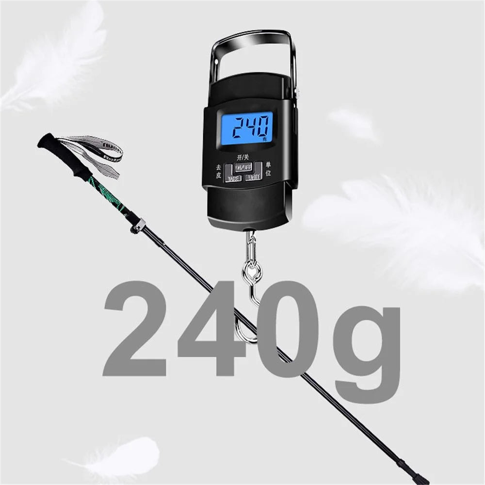 REBORNSUN RBZDGR1017 Carbon Fiber Mountain Trekking Poles Anti-shock Lightweight Foldable Walking Hiking Sticks - Black - 5