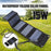 Monocrystalline Foldable Solar Panel Portable Outdoor Power Generator with Carabiner and Cable - 4