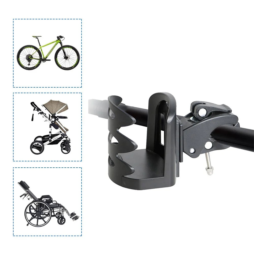 GB067 Pram Bicycle Pushchair Cup Holder Stroller Cup Holder Drink Infant Bottle Cup Rack Organizer - 2
